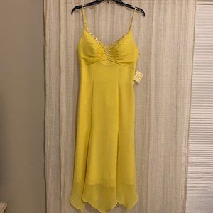 Mid-Length Yellow Gown